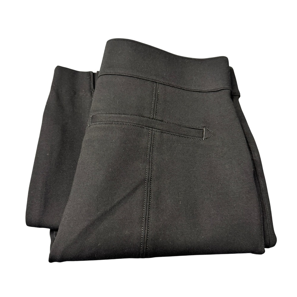 Spanx Pants Womens Large The Perfect Pant Ankle Backseam Skinny Black Stretch